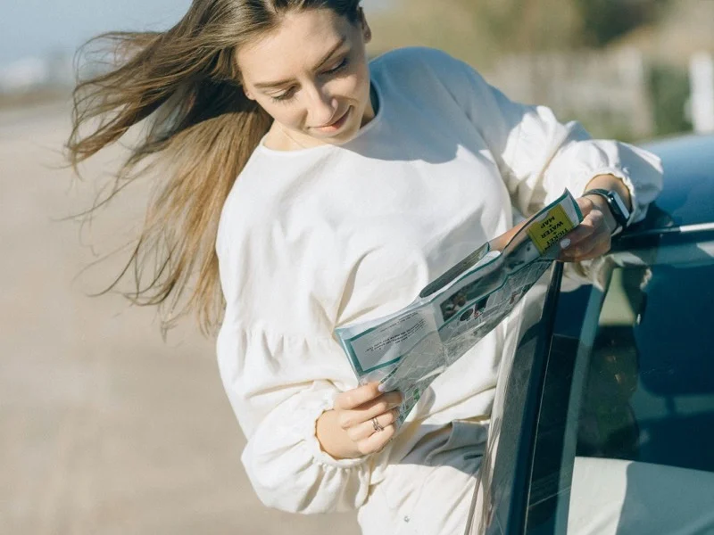 Interactive map with day-by-day itinerary pins and route visualization