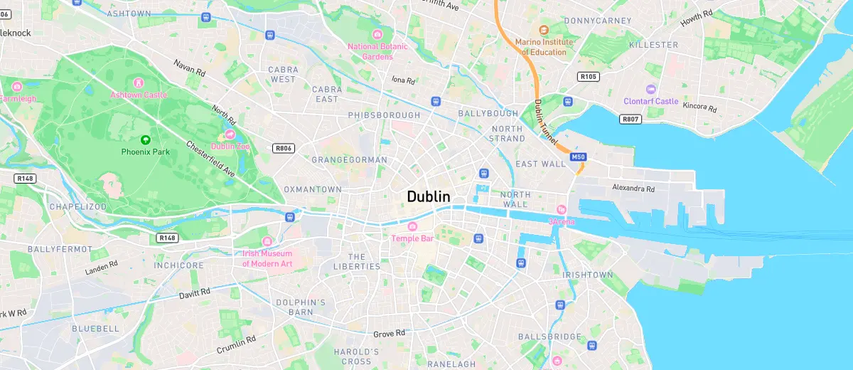 Map of Dublin